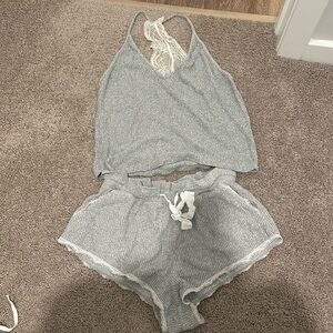 Abercrombie & Fitch pajama set with lace trim!